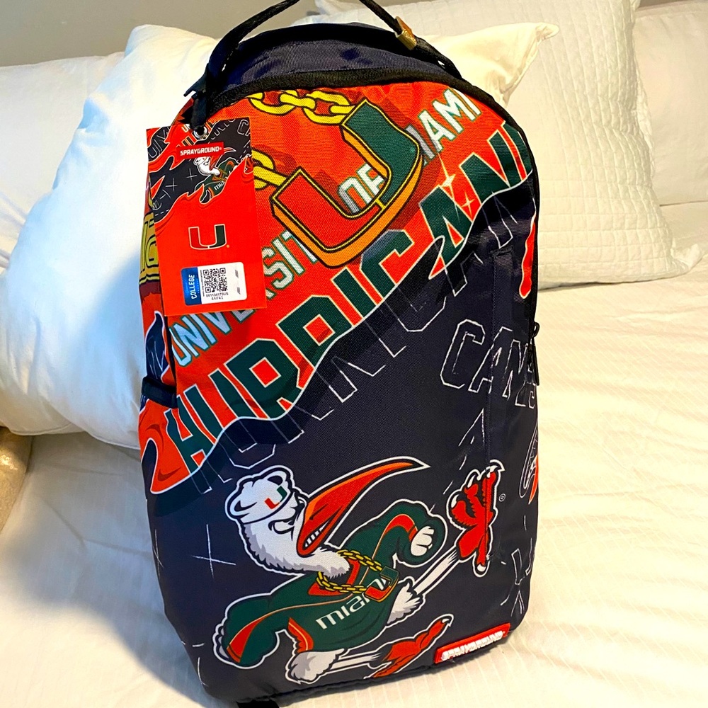 Sprayground Miami Hurricanes Bag